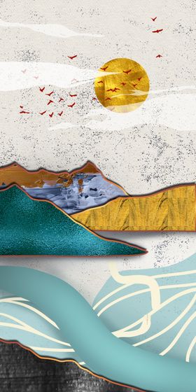 轻奢山水图