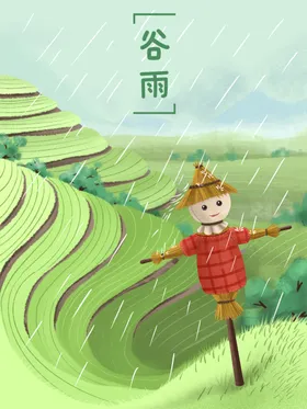 地产海报节日谷雨谷雨传统