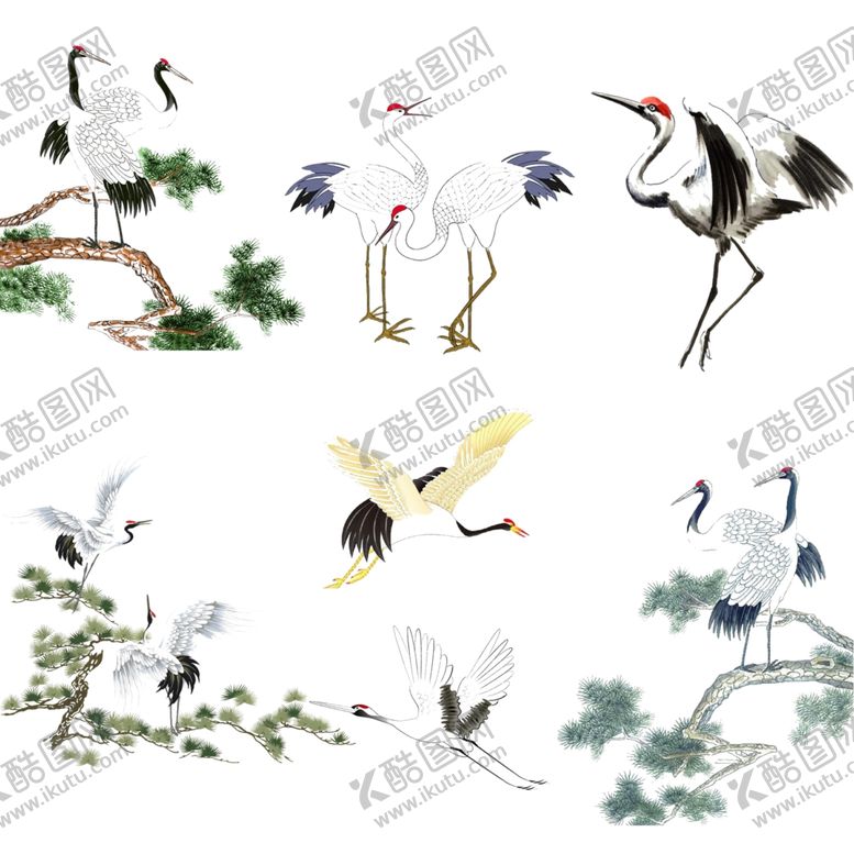 编号：14179905030643487385【酷图网】源文件下载-仙鹤