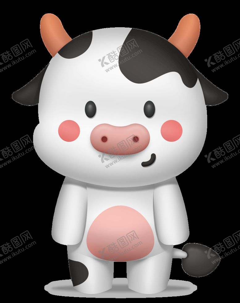 编号：80540411011602406126【酷图网】源文件下载-插画奶牛