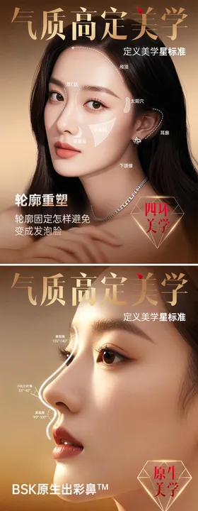 医美气质高定美学系列海报