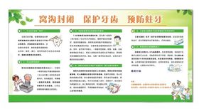 窝沟封闭宣传栏