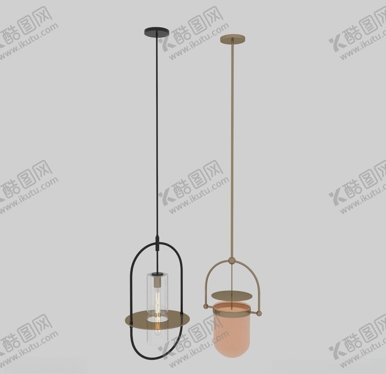 编号：41952010302042343110【酷图网】源文件下载-现代吊灯3d模型