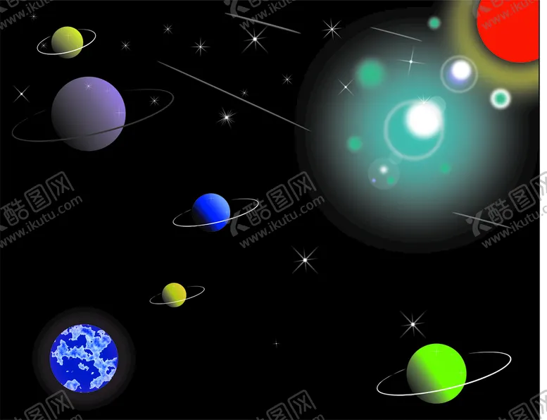 编号：92068601311805535334【酷图网】源文件下载-矢量太空星空