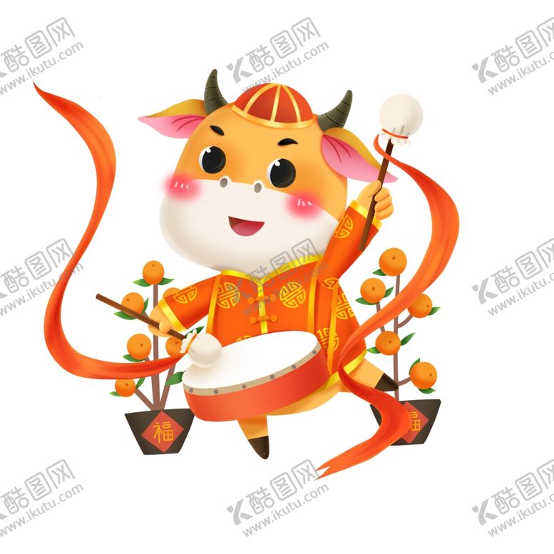 编号：87475804190651465579【酷图网】源文件下载-牛年元素