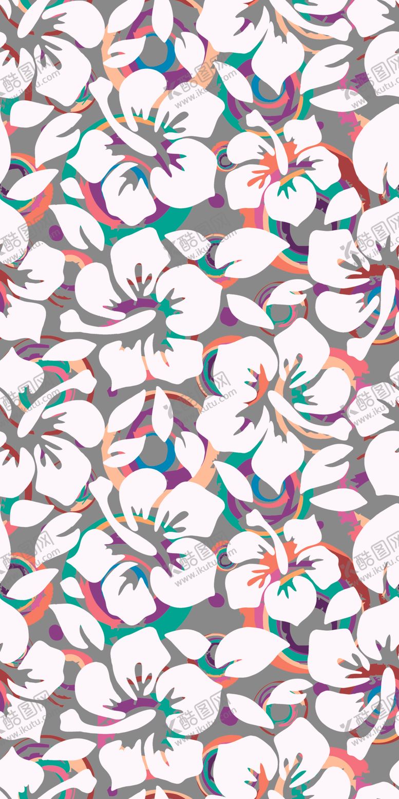 编号：51559809210741287832【酷图网】源文件下载-手绘花手绘花图案手绘花背景