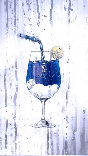 隔水观杯