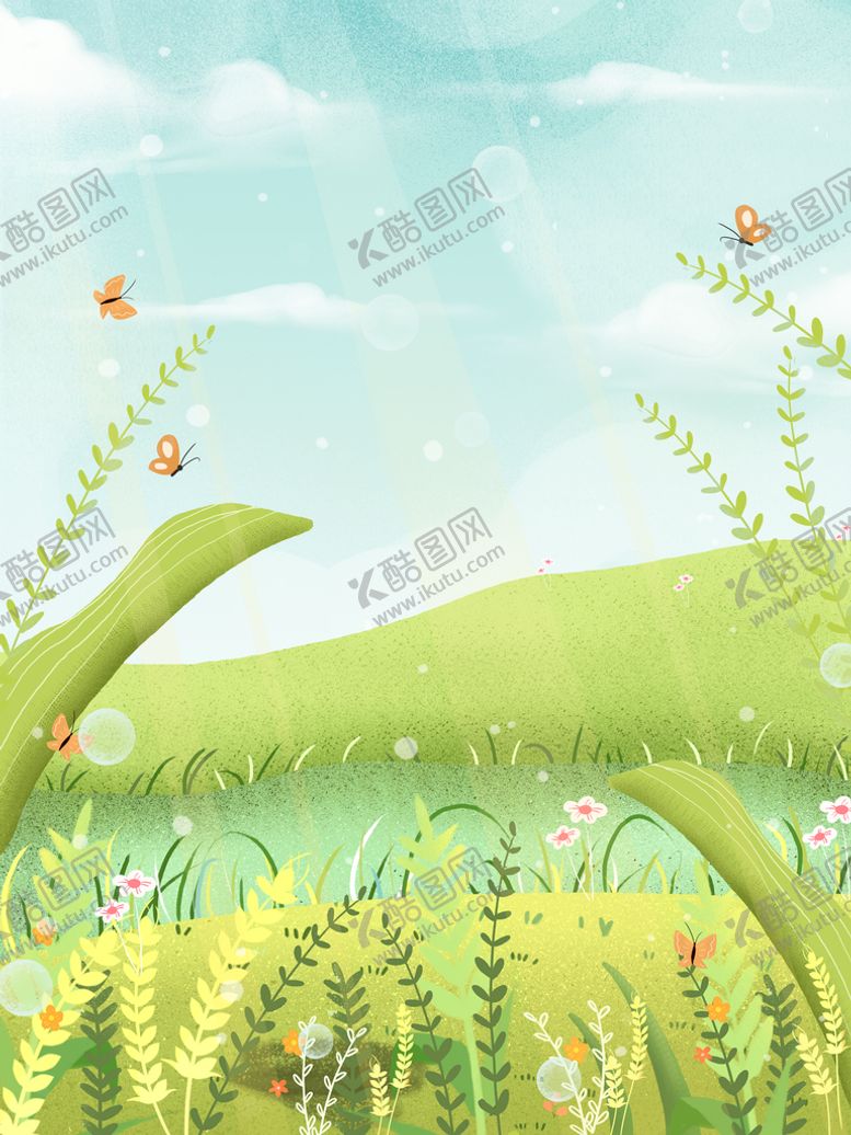 编号：80536209201948334217【酷图网】源文件下载-春天背景 清明节  春暖花开 