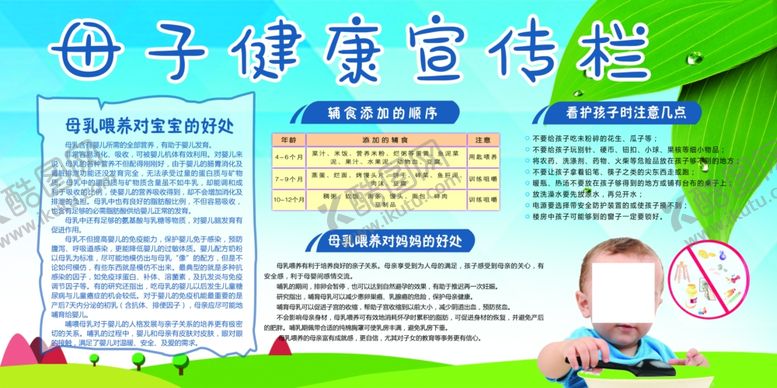 编号：71997607040903557755【酷图网】源文件下载-母子健康宣传栏