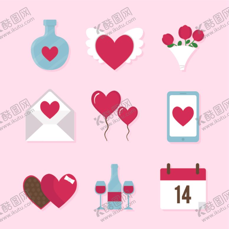 编号：23285610030436064884【酷图网】源文件下载-情人节素材