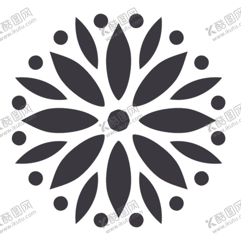 编号：99198307131624528161【酷图网】源文件下载-黑白简约花纹图案设计