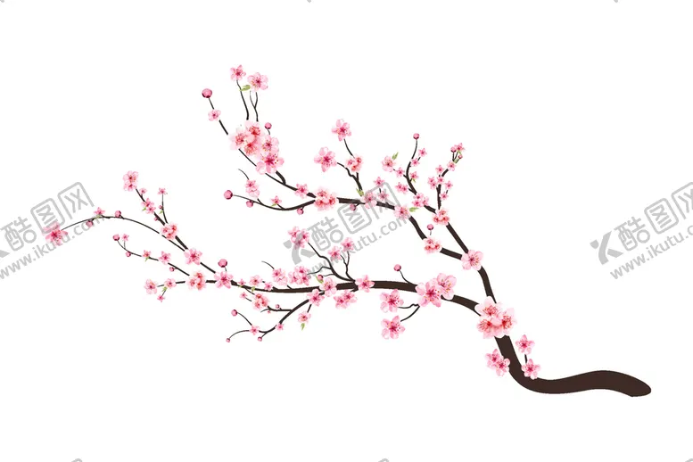 编号：37845609200540013406【酷图网】源文件下载-卡通樱花