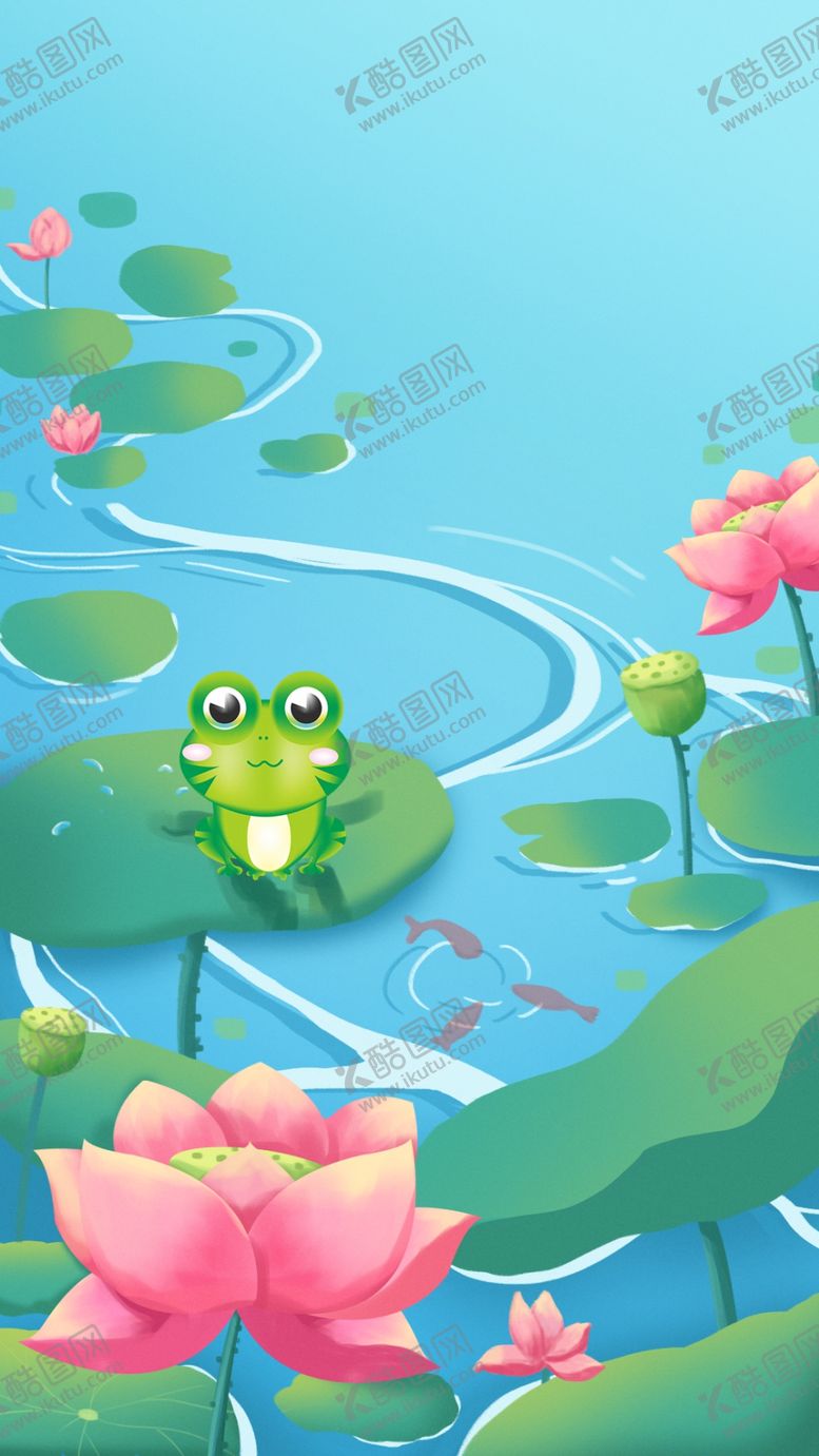 编号：94368009161133257630【酷图网】源文件下载-夏季荷花背景