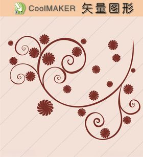 花草剪纸花草壁纸简洁手绘