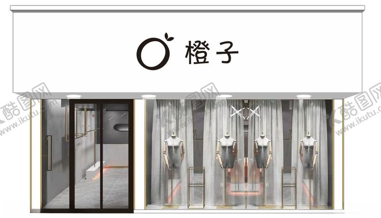编号：95055512022204548123【酷图网】源文件下载-服装店门头