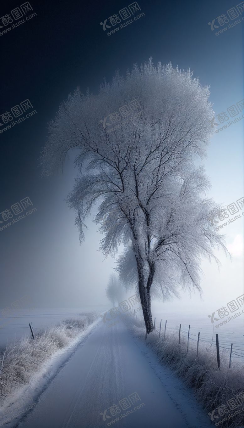 编号：68085001271445478207【酷图网】源文件下载-雾凇雪景