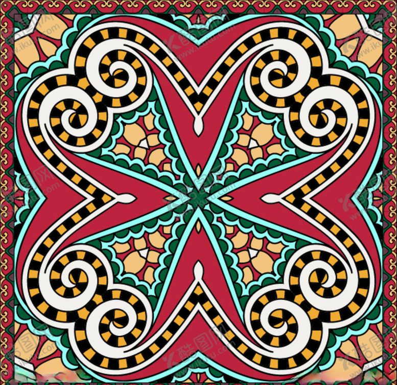 编号：92868410081123135544【酷图网】源文件下载-丝巾图案