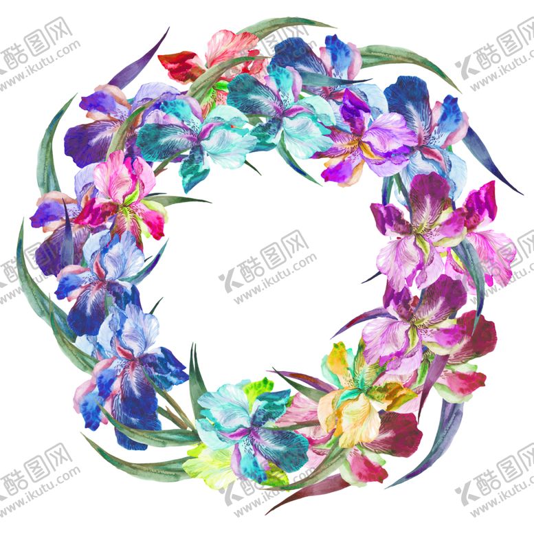 编号：51456211011617317351【酷图网】源文件下载-夏日热带水彩花朵