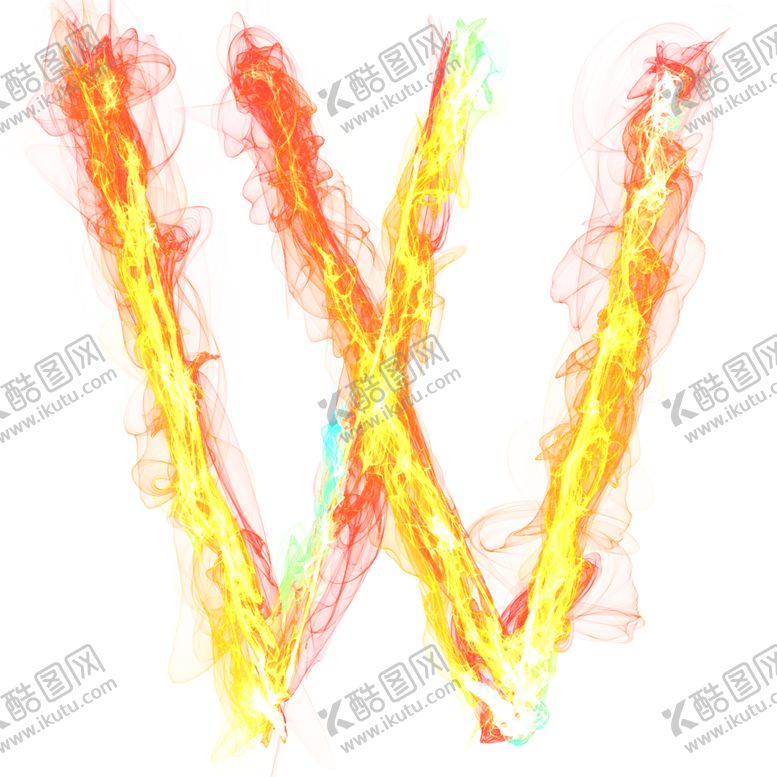 编号：83697007050413265326【酷图网】源文件下载-字母w火焰特效文字