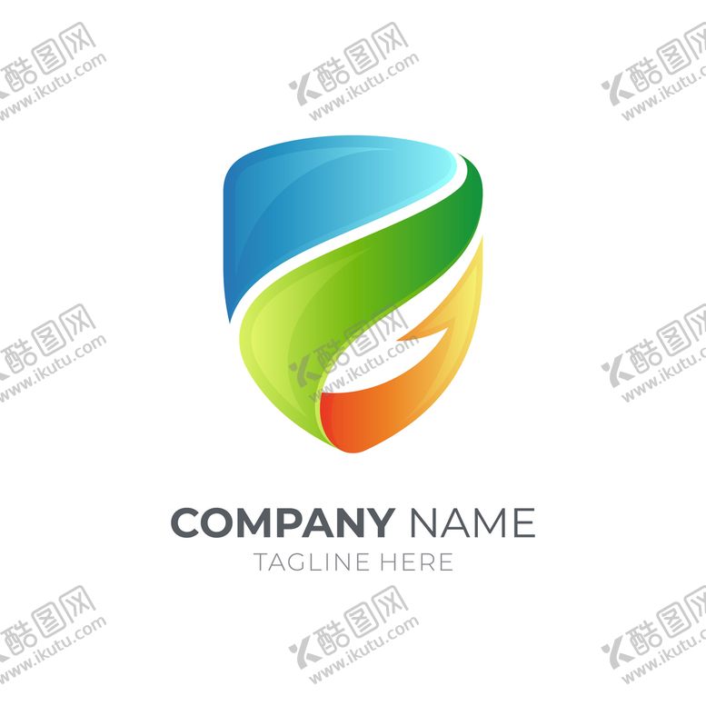 编号：86235709160256379372【酷图网】源文件下载-立体渐变logo
