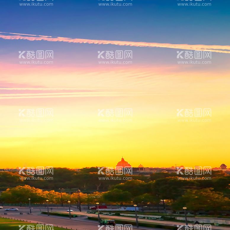 编号：35440712100330117744【酷图网】源文件下载-夕阳美景水彩挂画装饰画