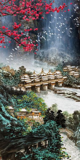 国画山水装饰画