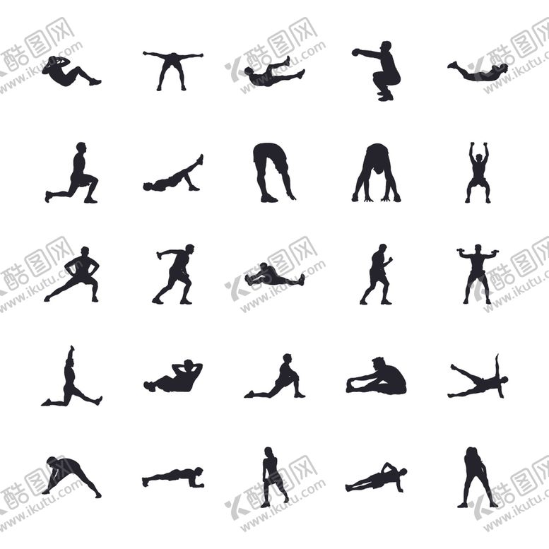 编号：98542109232324018674【酷图网】源文件下载-运动剪影