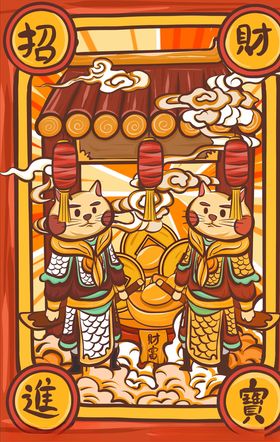 国潮海报东方出征创意中风中风墨迹
