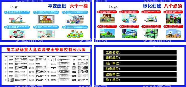 编号：10328310170005209088【酷图网】源文件下载-工地重大危险源  五方主体 