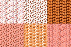 多彩针织纹理图案集合