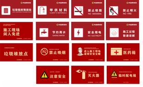 施工现场警示标识牌大全