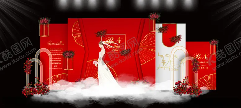 编号：95609310282000025674【酷图网】源文件下载-红色婚庆
