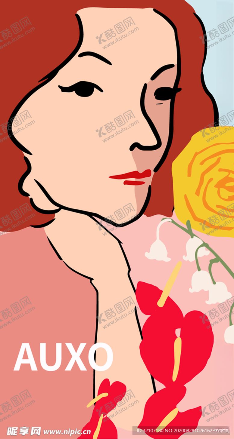 编号：59008005040347085790【酷图网】源文件下载-矢量女性花朵素材