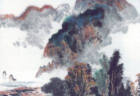 山水画 水墨山水  国画图片