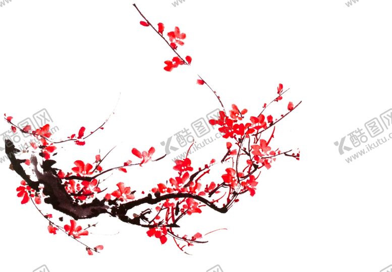 编号：50739510271615202908【酷图网】源文件下载-水墨梅花