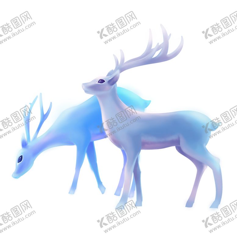 编号：22760910070639168291【酷图网】源文件下载-色彩斑斓的麋鹿