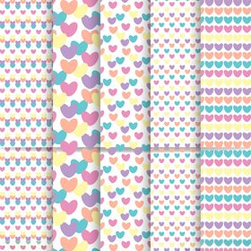 心形图案无缝背景