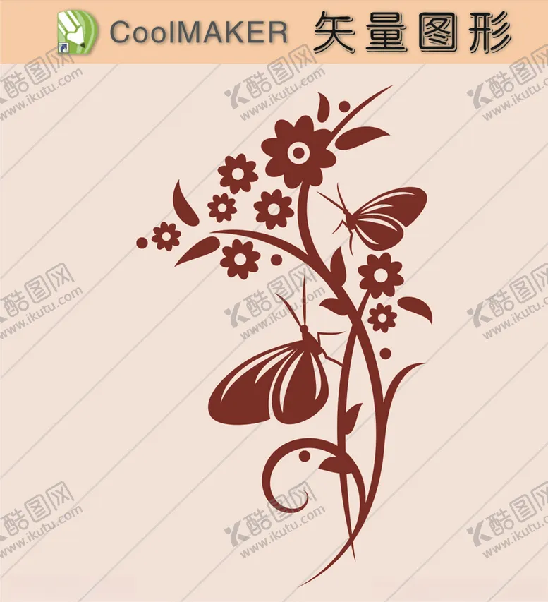 编号：45517506282208187684【酷图网】源文件下载-花草剪纸花草壁纸简洁手绘