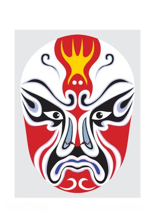 中国风传统京剧脸谱