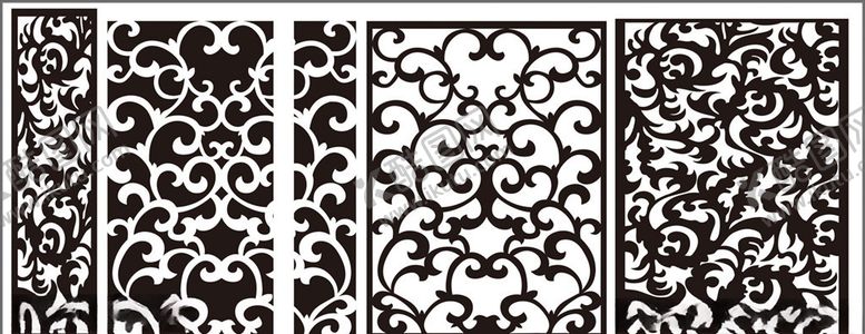 编号：76771809200601063303【酷图网】源文件下载-雕花图案装修雕花铁艺花边