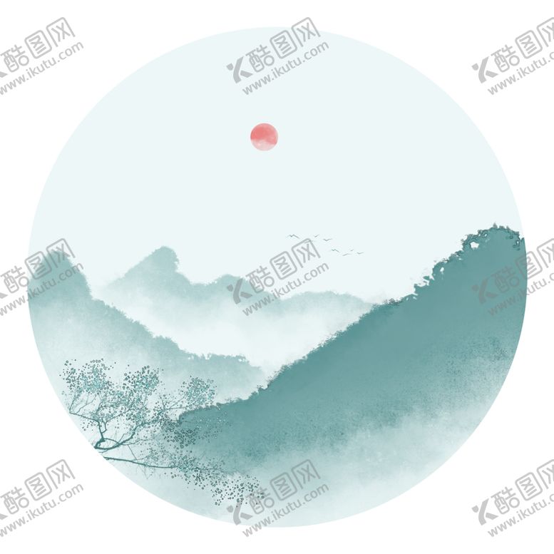 编号：62399207050037535740【酷图网】源文件下载-水墨山水