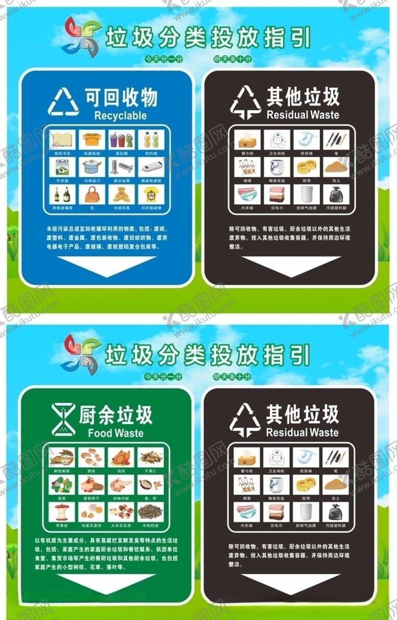 编号：53234109132041316343【酷图网】源文件下载-垃圾投放指引