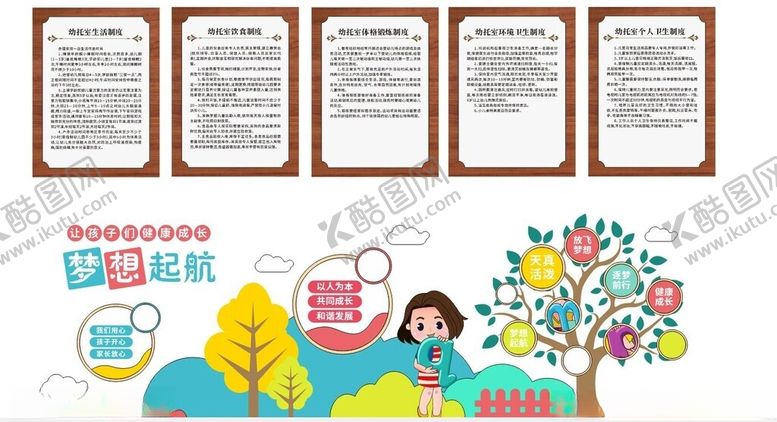 编号：79240001262358488689【酷图网】源文件下载-幼托园制度文化墙