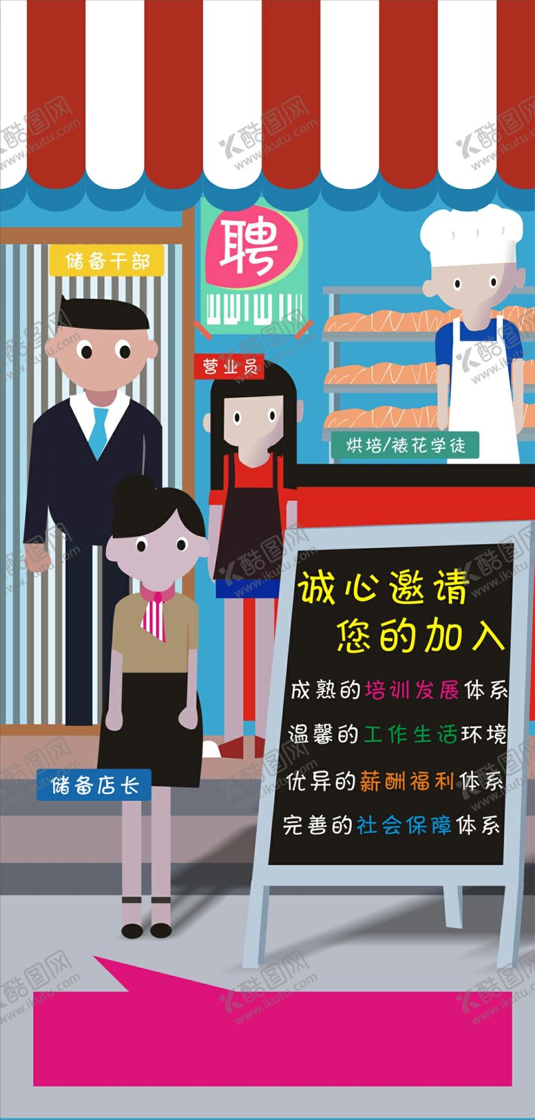 编号：80246909280013161475【酷图网】源文件下载-西点师招聘海报