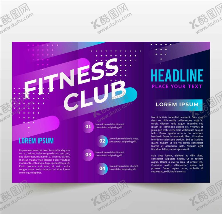 编号：35360701082032418258【酷图网】源文件下载-健身折页