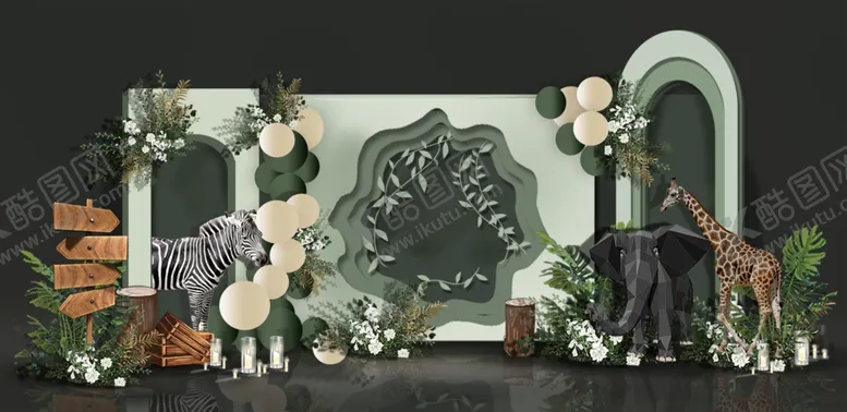 编号：66263304091510488111【酷图网】源文件下载-复古风儿童摄影场景布置