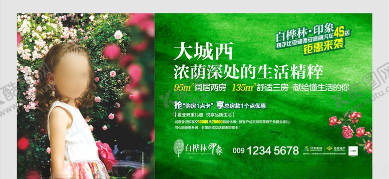 编号：88639609181800373690【酷图网】源文件下载-白桦林印象展板