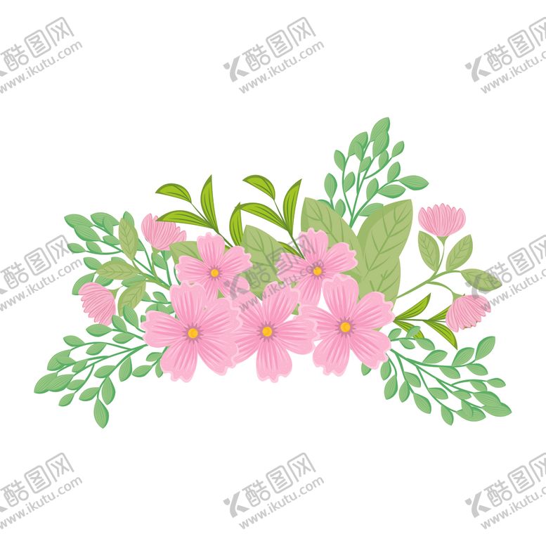 编号：56303803271916165294【酷图网】源文件下载-淡彩花朵
