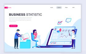 系列商务插画市场分析趋势走向