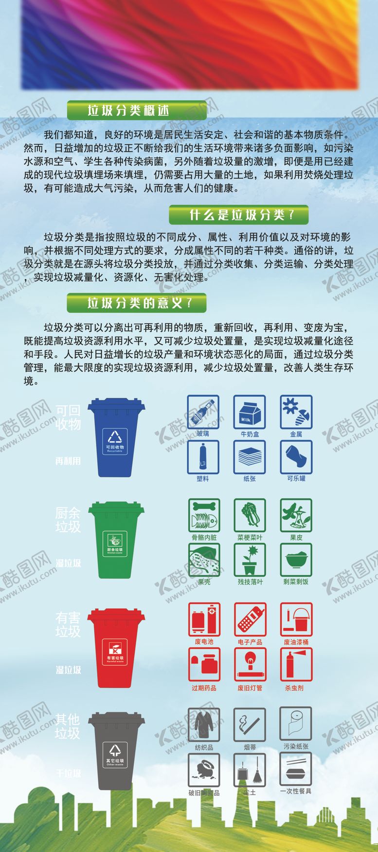编号：41241505140024458633【酷图网】源文件下载-垃圾分类